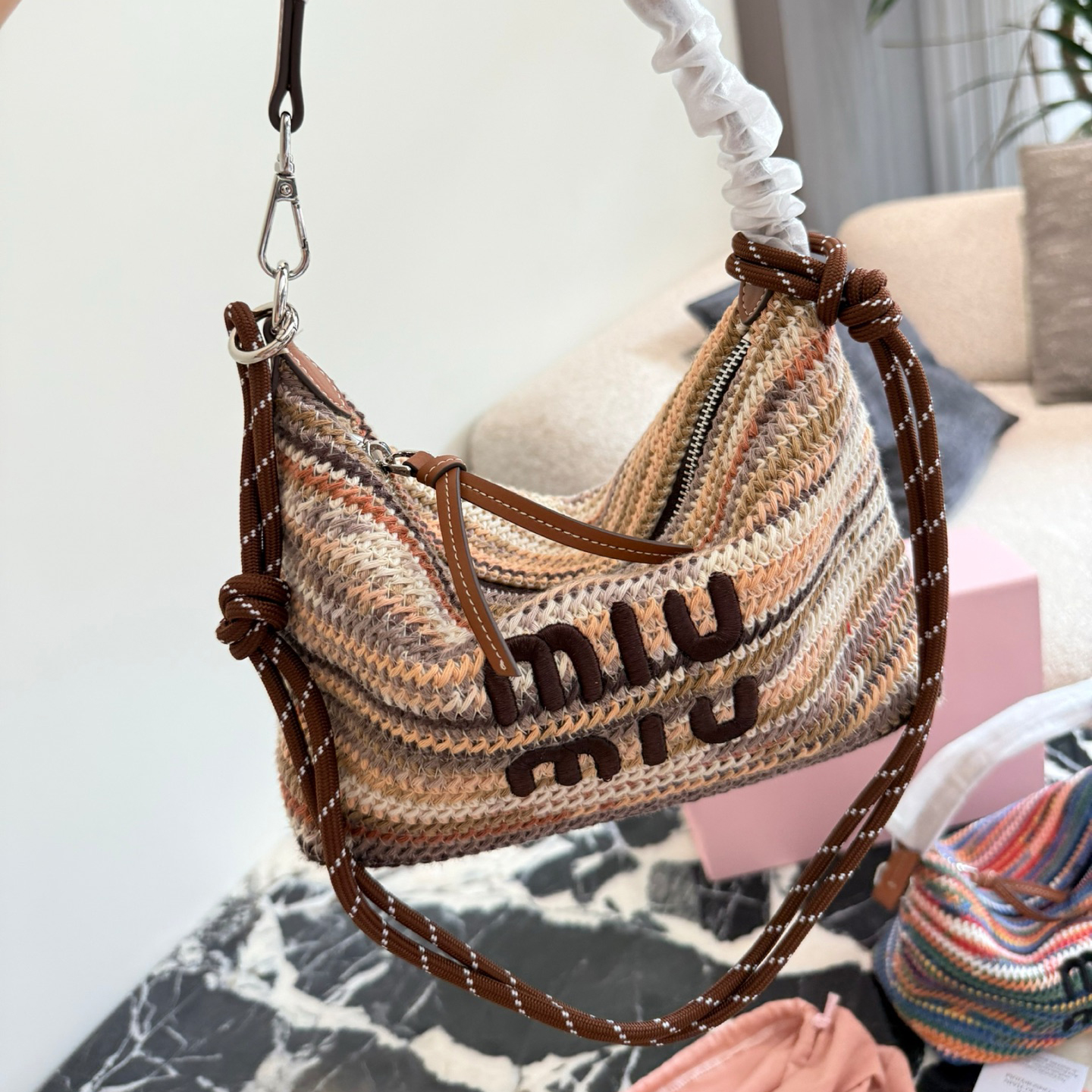 Miu Mini Rainbow Shoulder Bag XX25082315