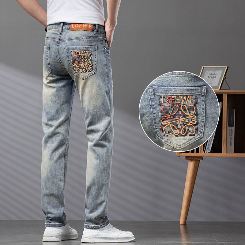 LOE Men's Straight Slim Jeans R25090234