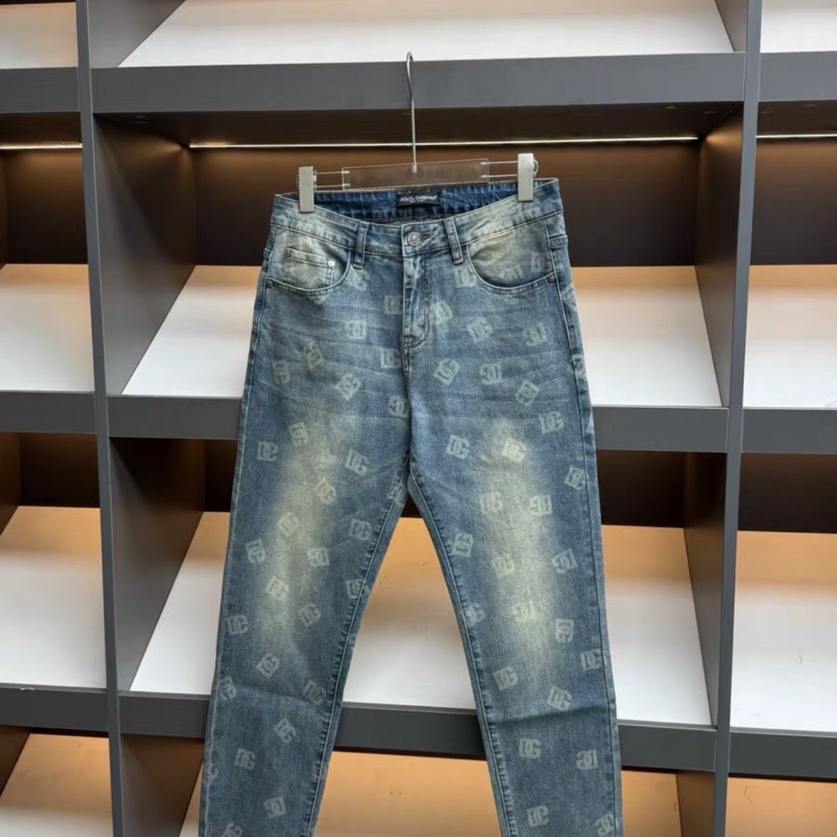 D&G Men's Logo Print Jeans R25090232