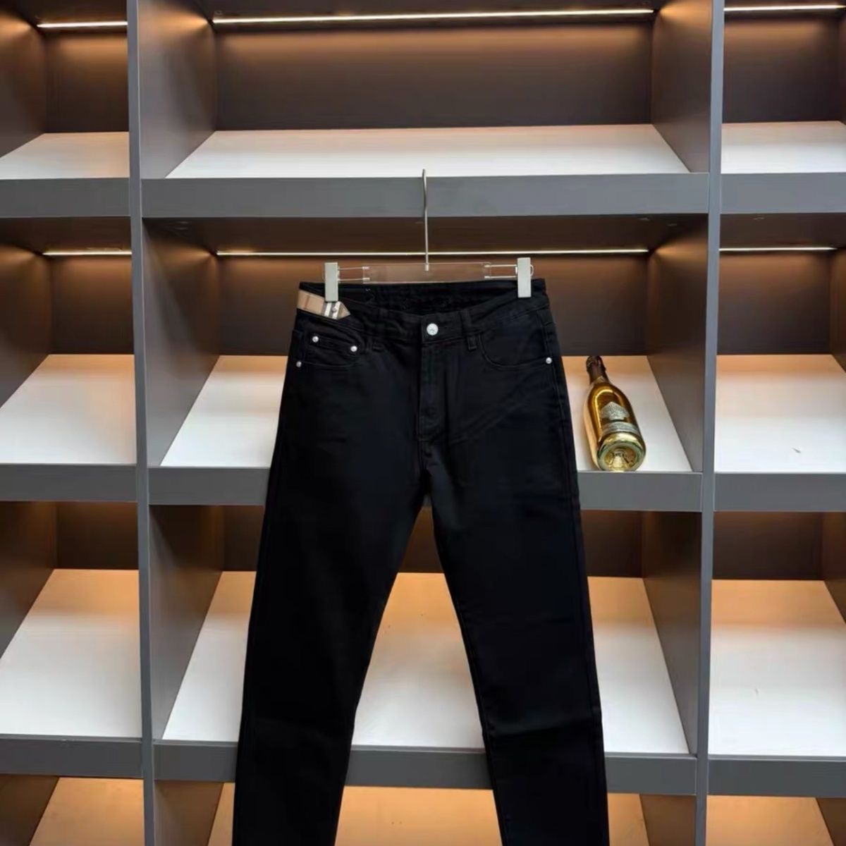 Bur Men's Black Micro Logo Jeans R25090210