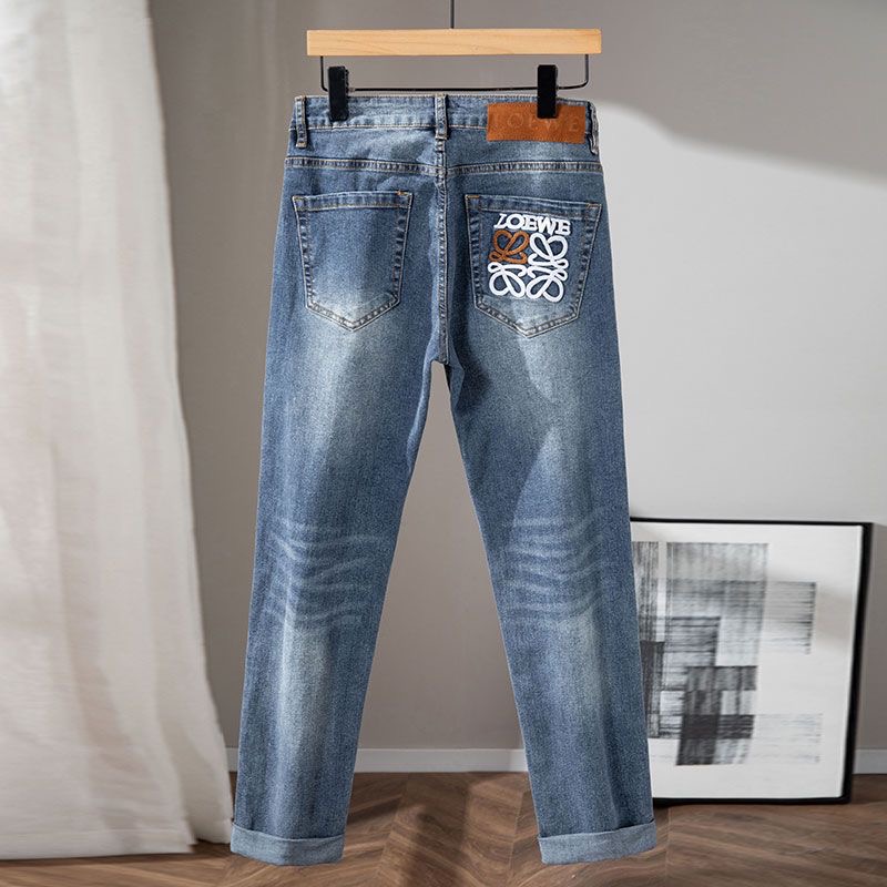 LOE Men's Fashion Embroidered Jeans R25090247
