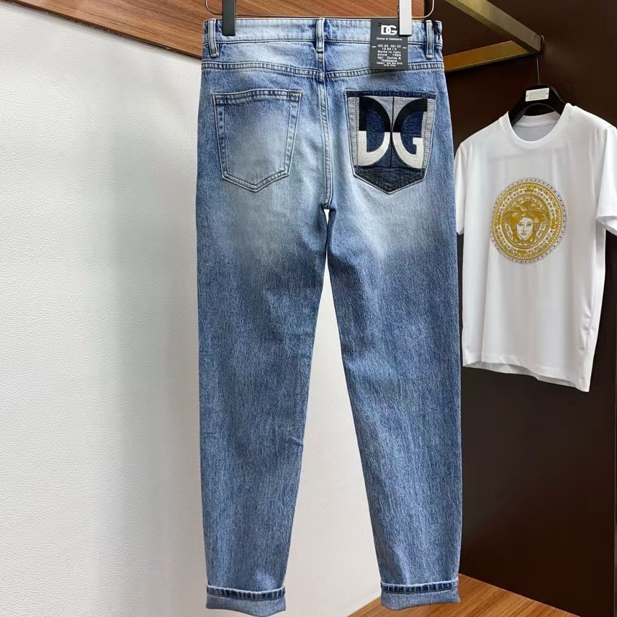 D&G Logo Embroidered Men's Jeans R25090241