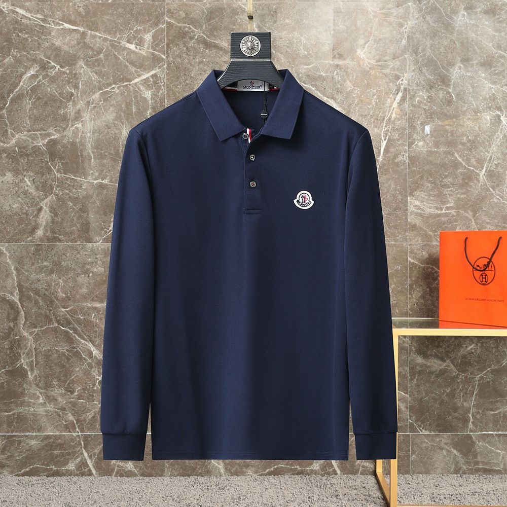 Mcl Men's Micro Logo Long Sleeve Polo FE25090336