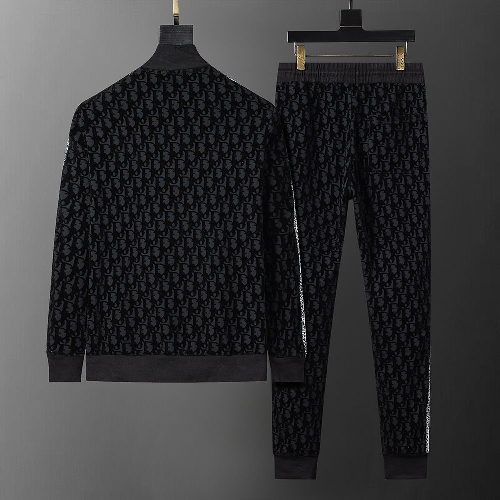 CD Men's Black Tracksuit Set FE25090304