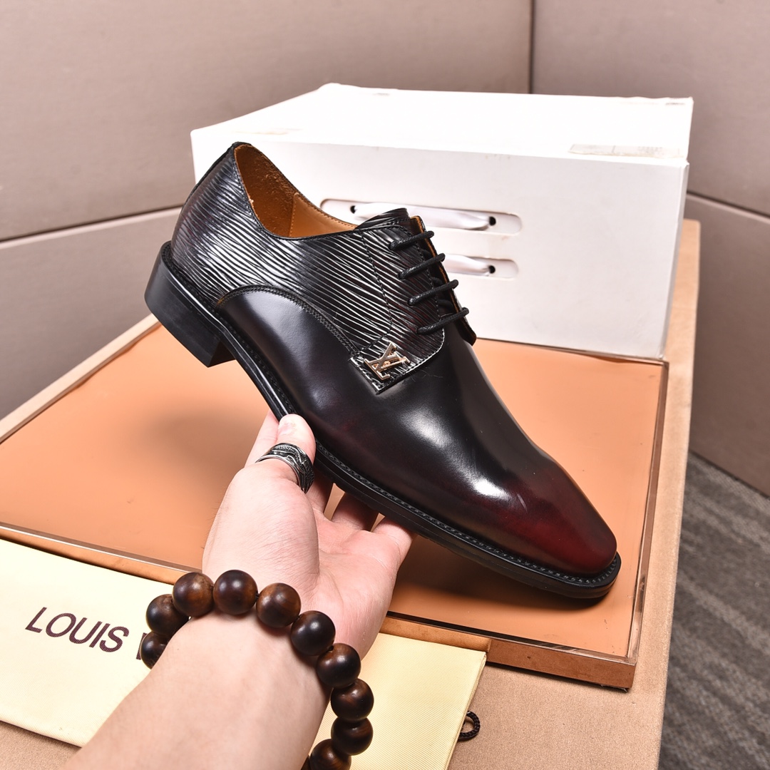 LV Men's Classic Formal Business Leather Shoes FE25090338