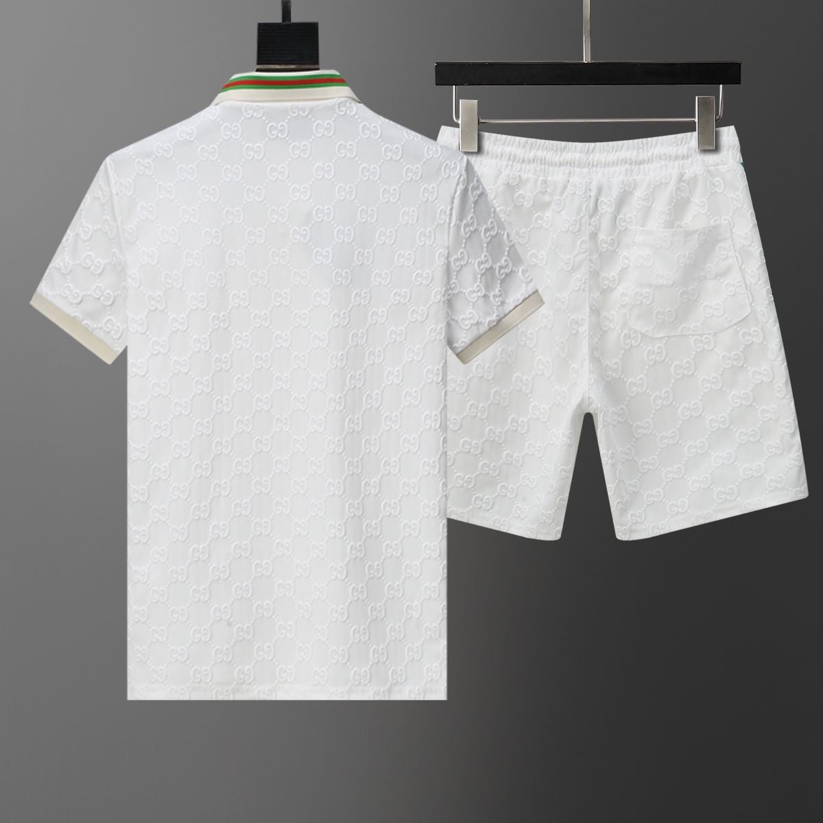 GG Men's Fashion Short Sleeve Shorts Set FE25090309