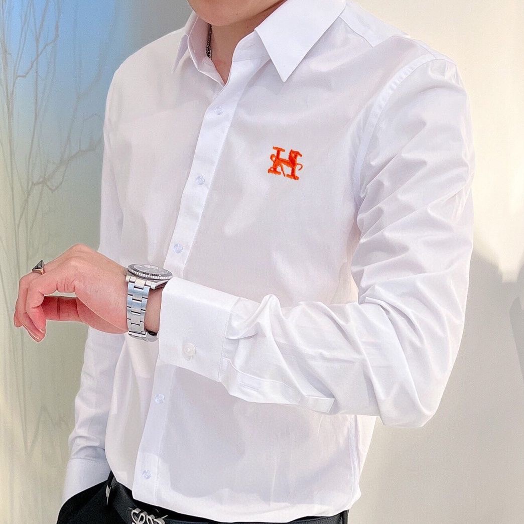 HM Men's Simple Long Sleeve Shirt FE25090332