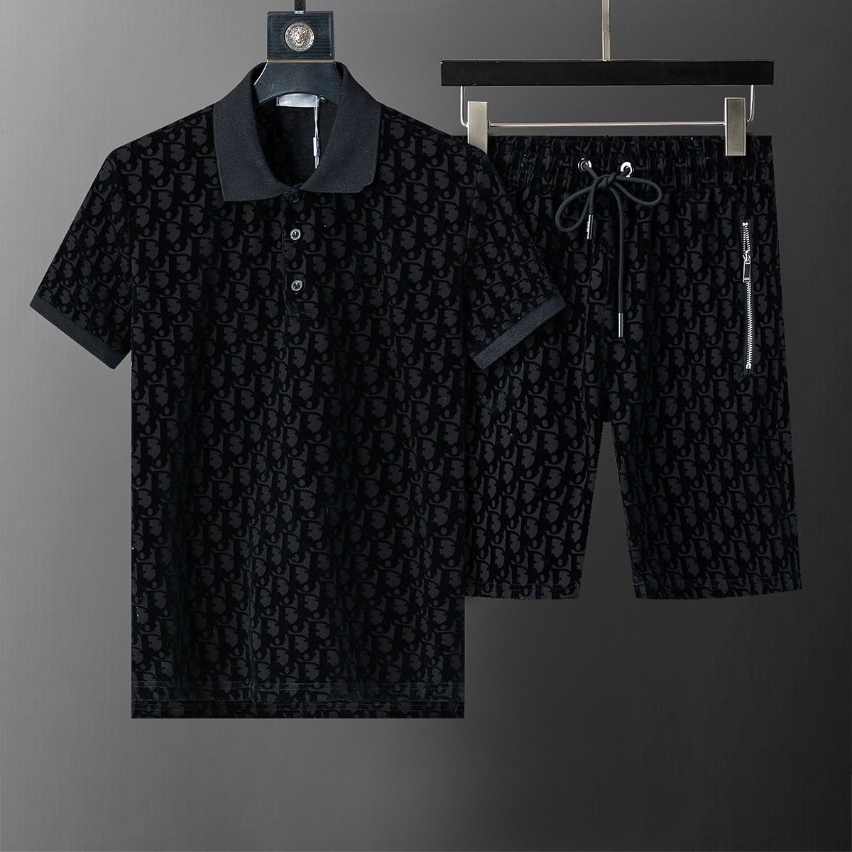 CD Men's Classic Logo Dark Pattern Tracksuit FE25090312