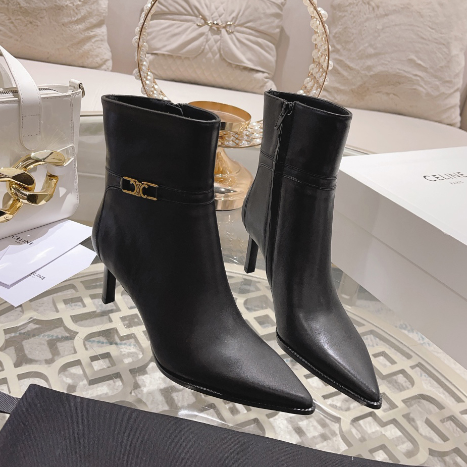 CE 25New Simple Pointed High Heel Ankle Boots MM25090418