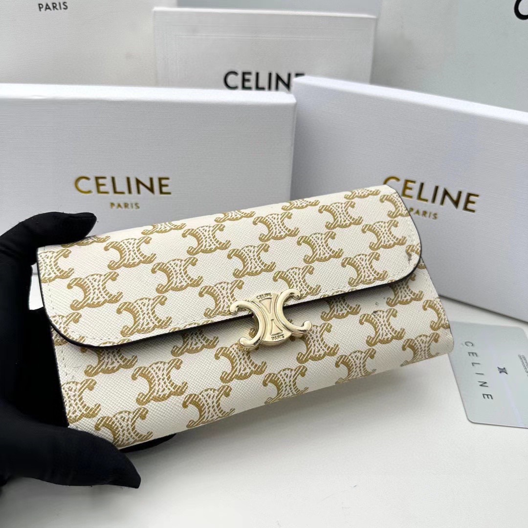 CE Classic Logo Print Long Wallet MM25090446