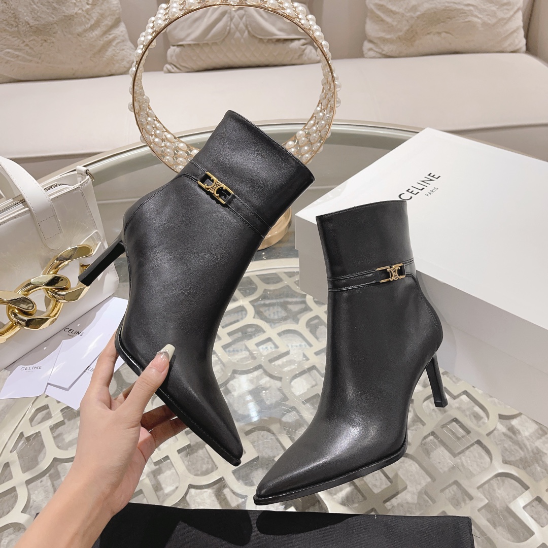 CE 25New Simple Pointed High Heel Ankle Boots MM25090418