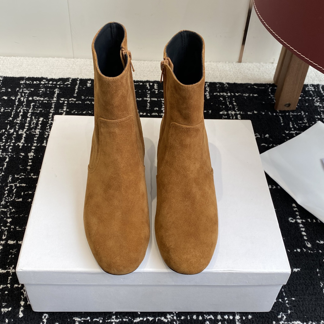 CE 25New Suede Chunky Heel Ankle Boots MM25090439