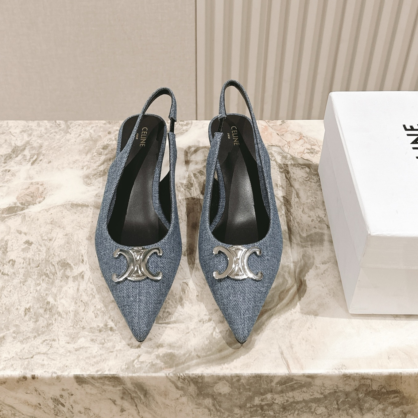 CE 25New Denim High Heels MM25090435