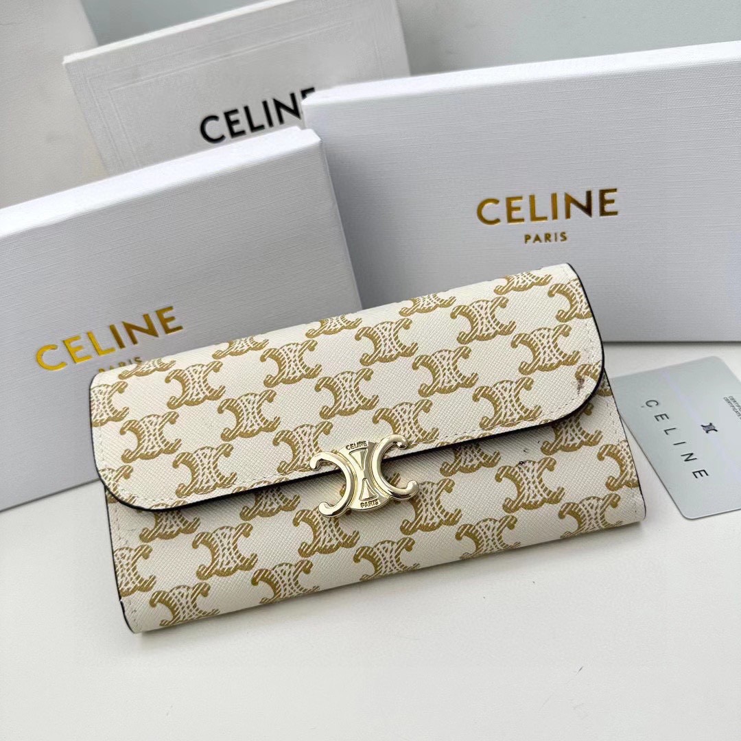 CE Classic Logo Print Long Wallet MM25090446