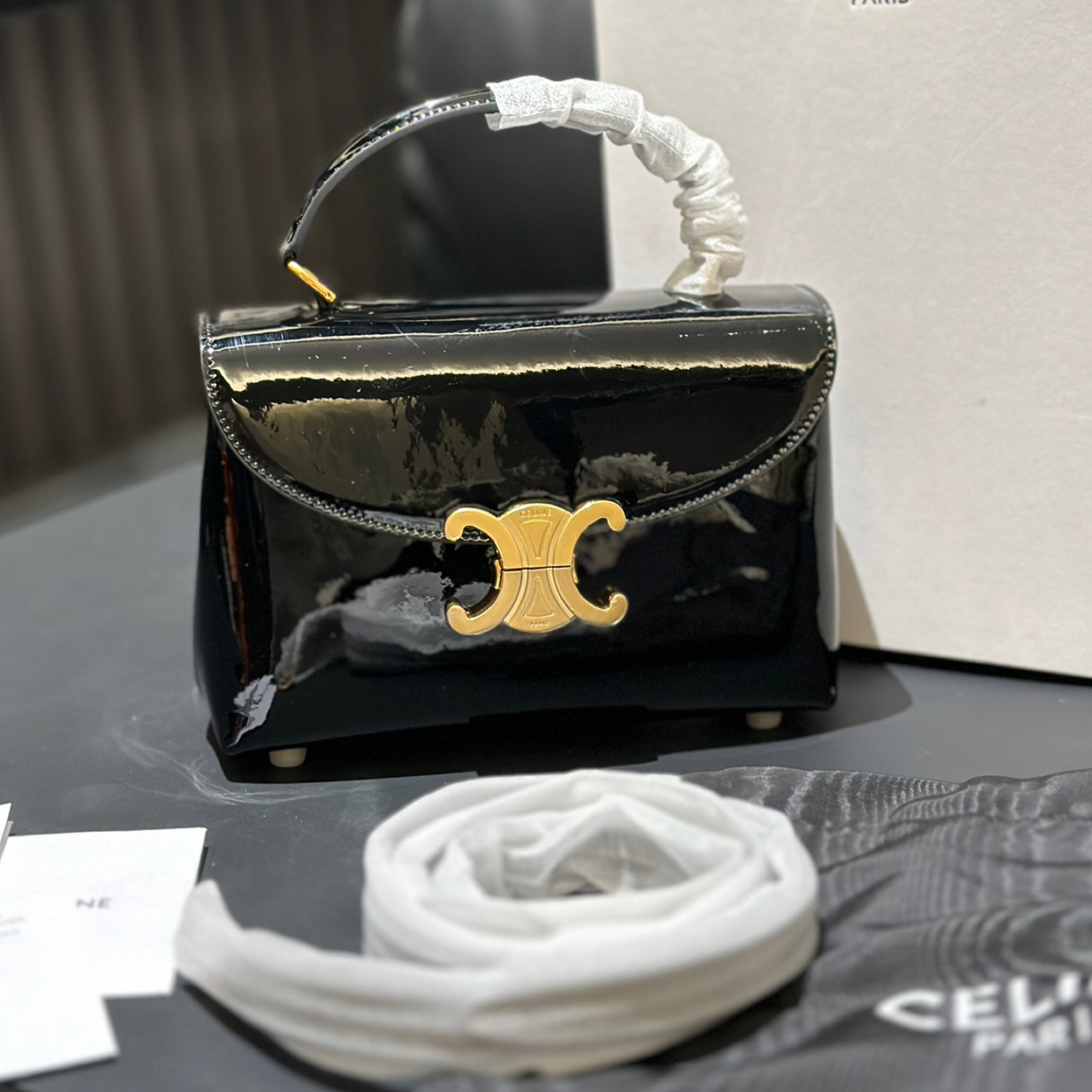 CE Teen Nino Patent Leather Handbag MM25090455