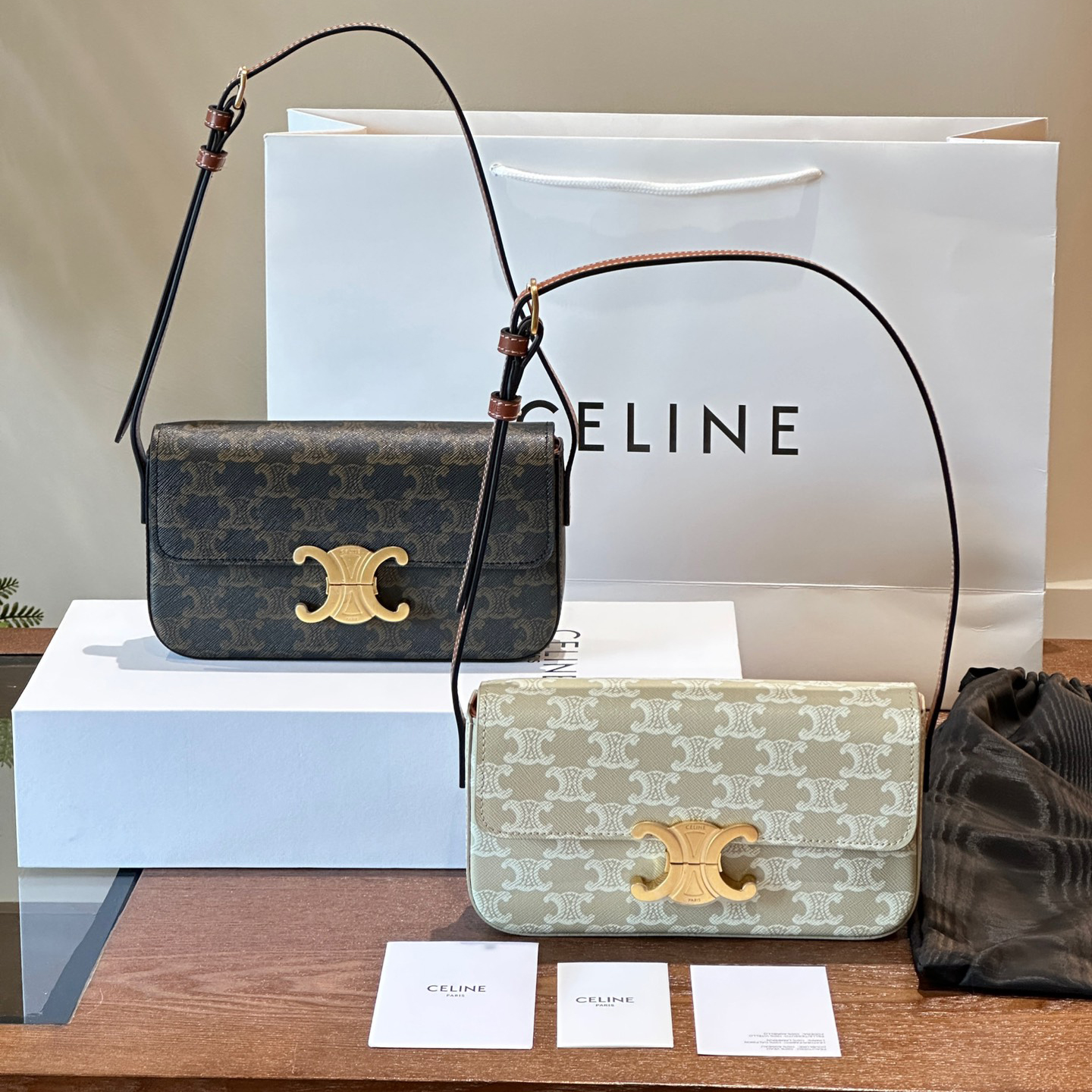 CE Small Leather Chain Bag MM25090453