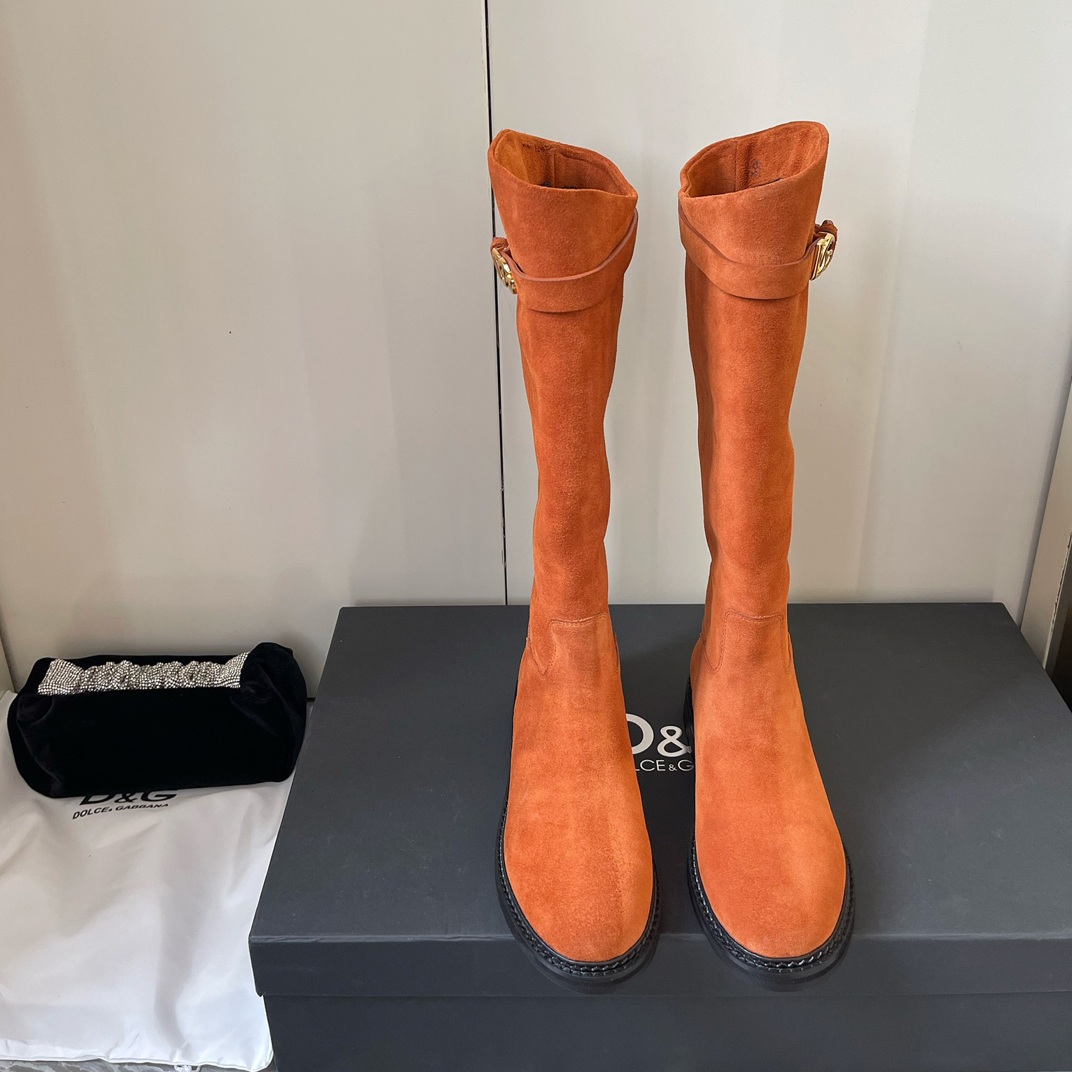 D&G Micro-Logo Knight Boots AM25090512