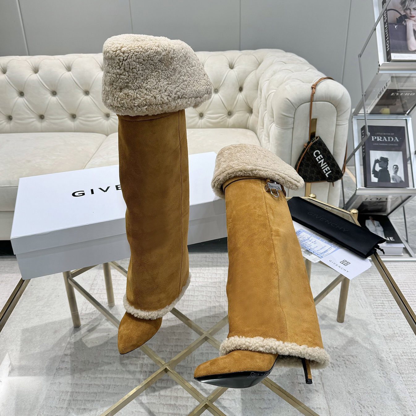 GV 25New Lambswool High-Heeled Goots XX25090421