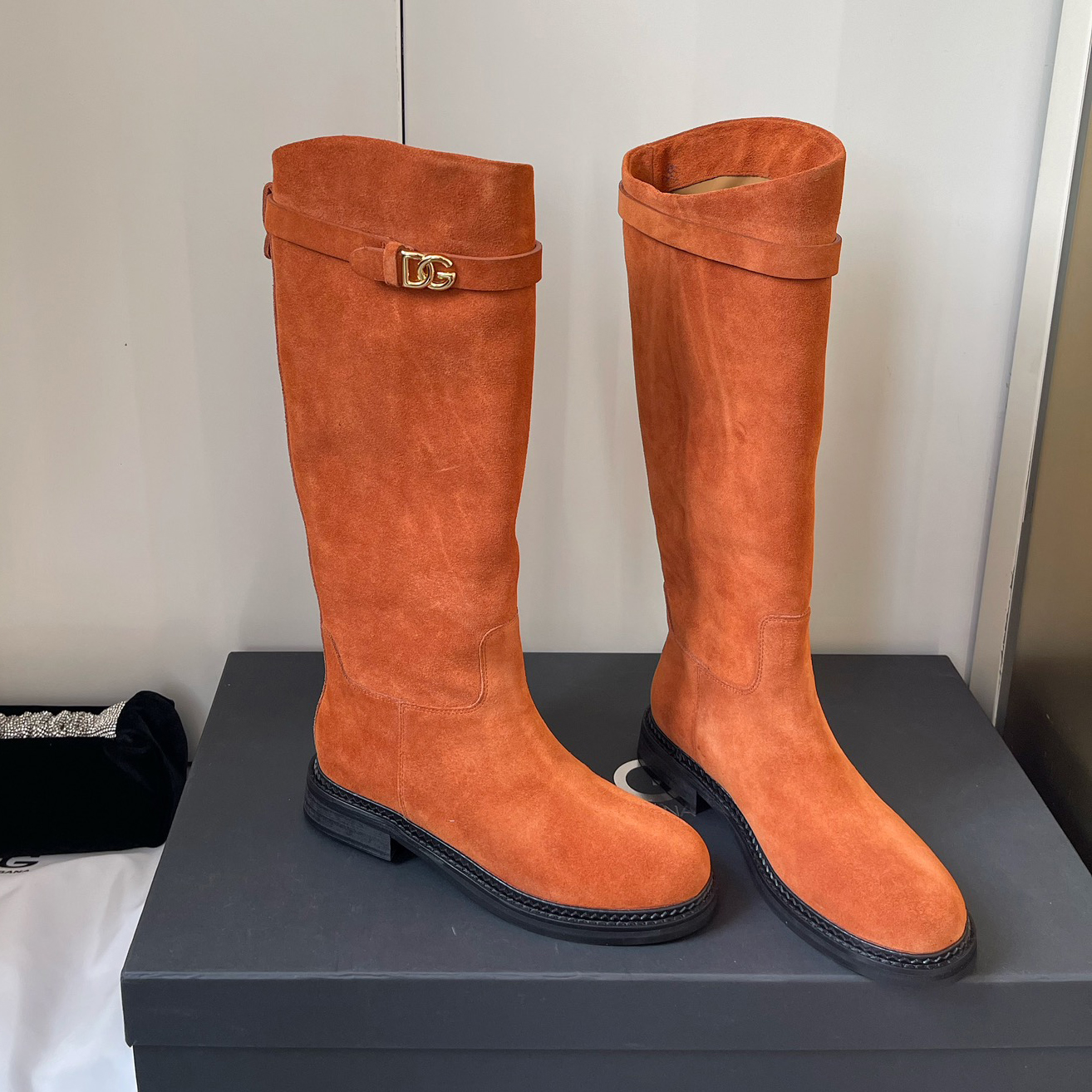 D&G Micro-Logo Knight Boots AM25090512