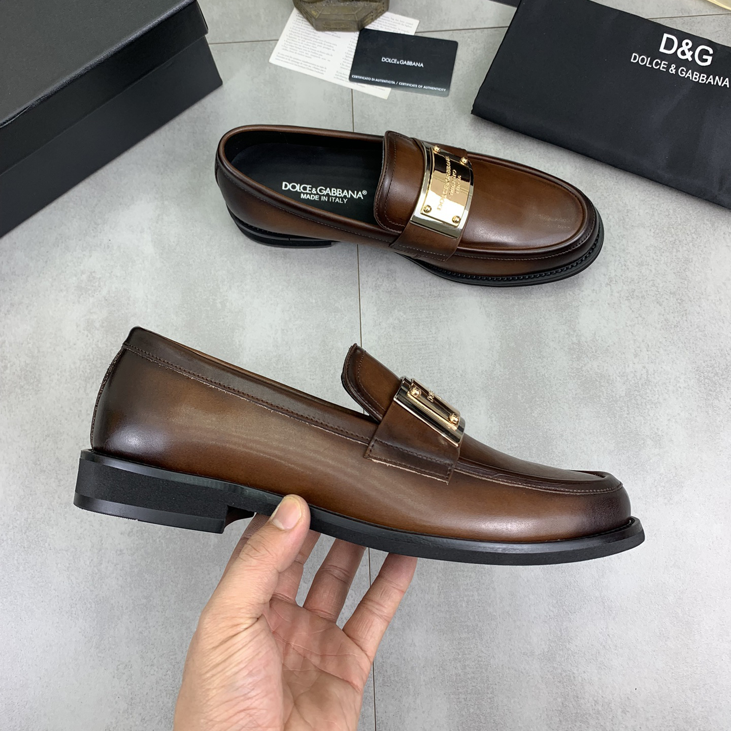 D&G Men's Classic Casual Leather Shoes AE250900719