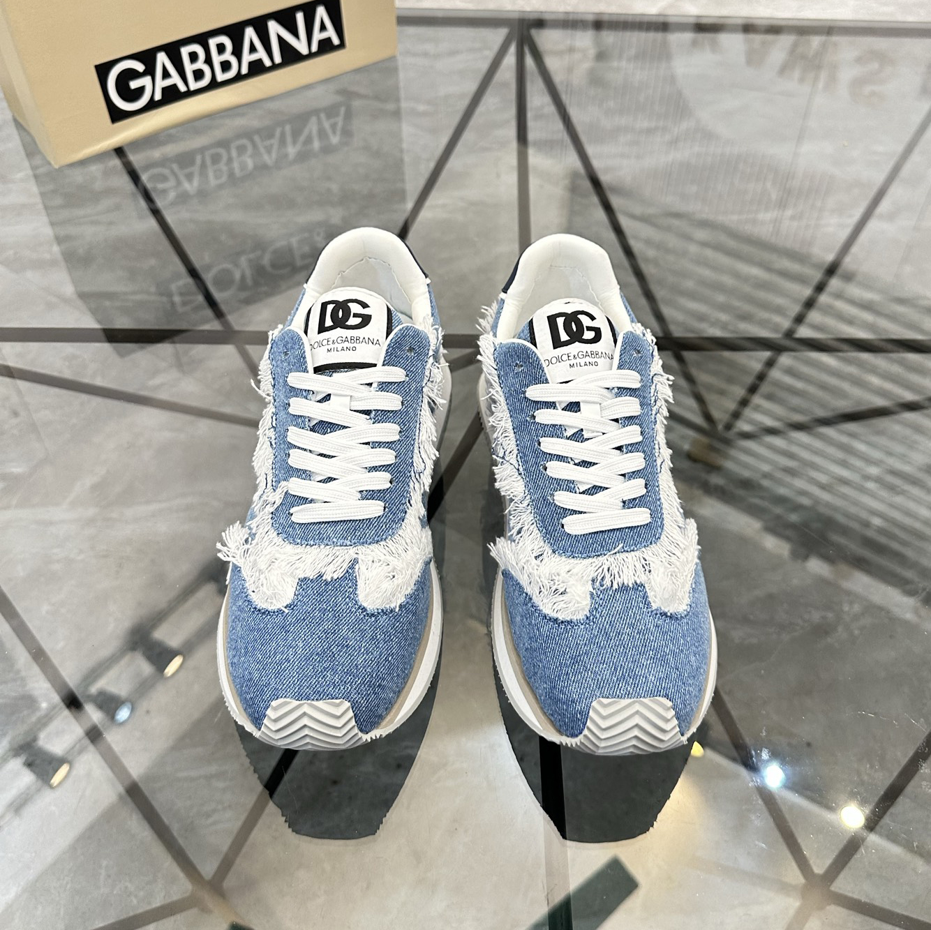 D&G Classic Casual Denim Sneakers AE250900703