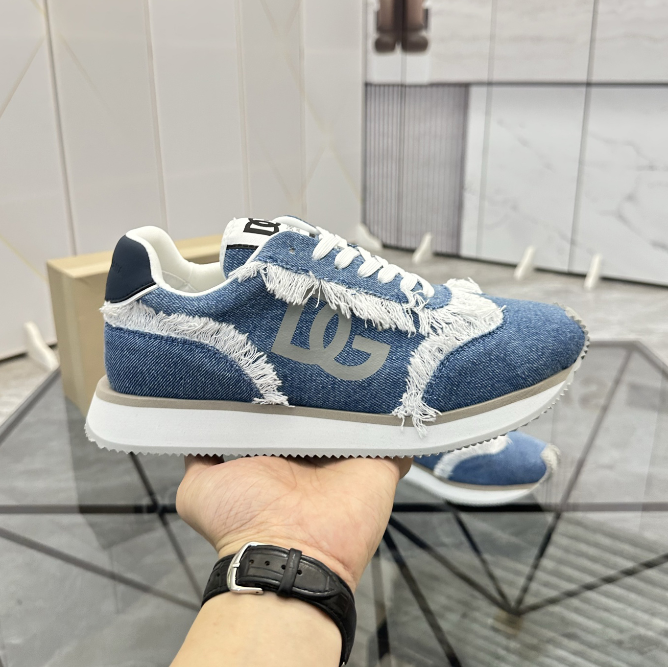 D&G Classic Casual Denim Sneakers AE250900703
