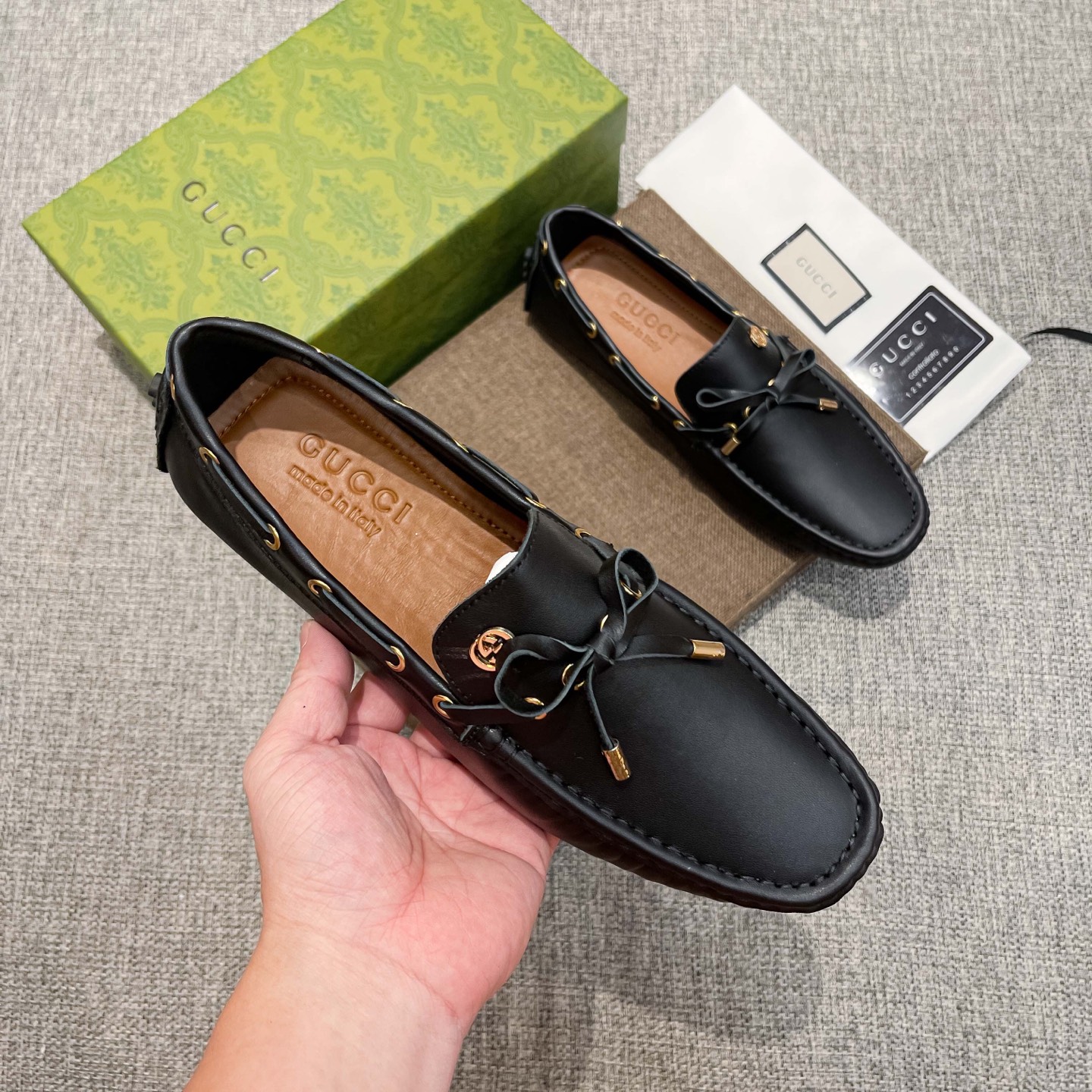 GG Men's Micro Logo Loafers XX25090839