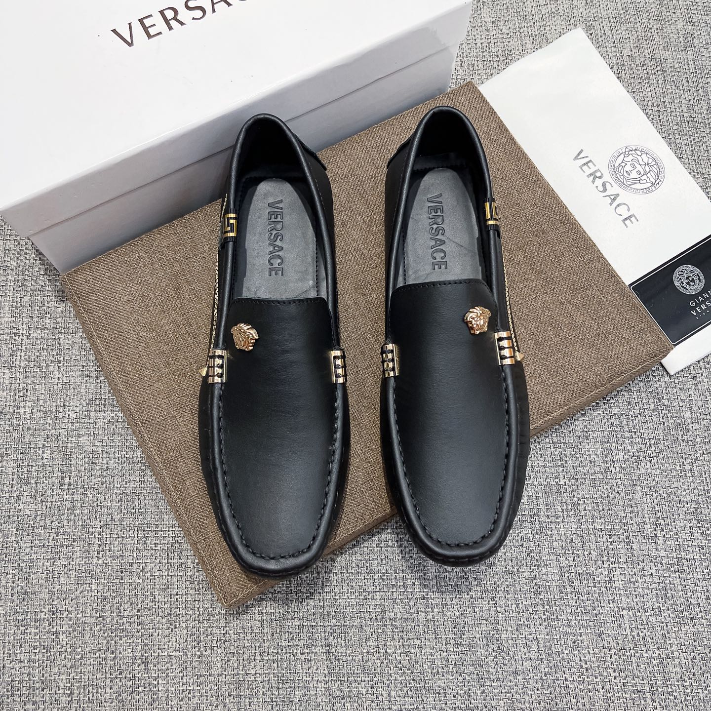 Vs Men's Medusa Micro Logo Loafers XX25090842