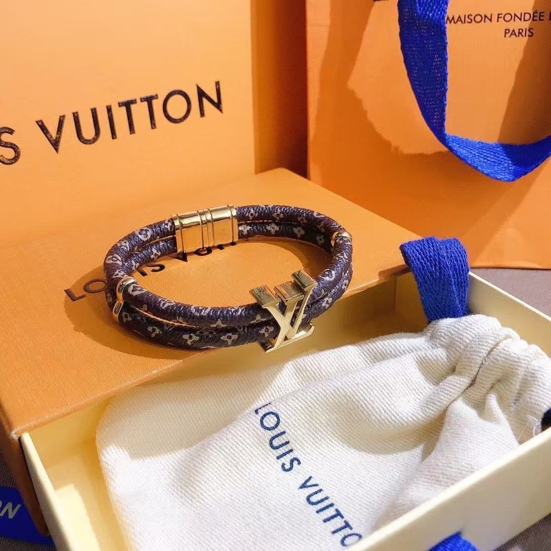LV Monogram Leather Wrap Bracelet YPD25090804