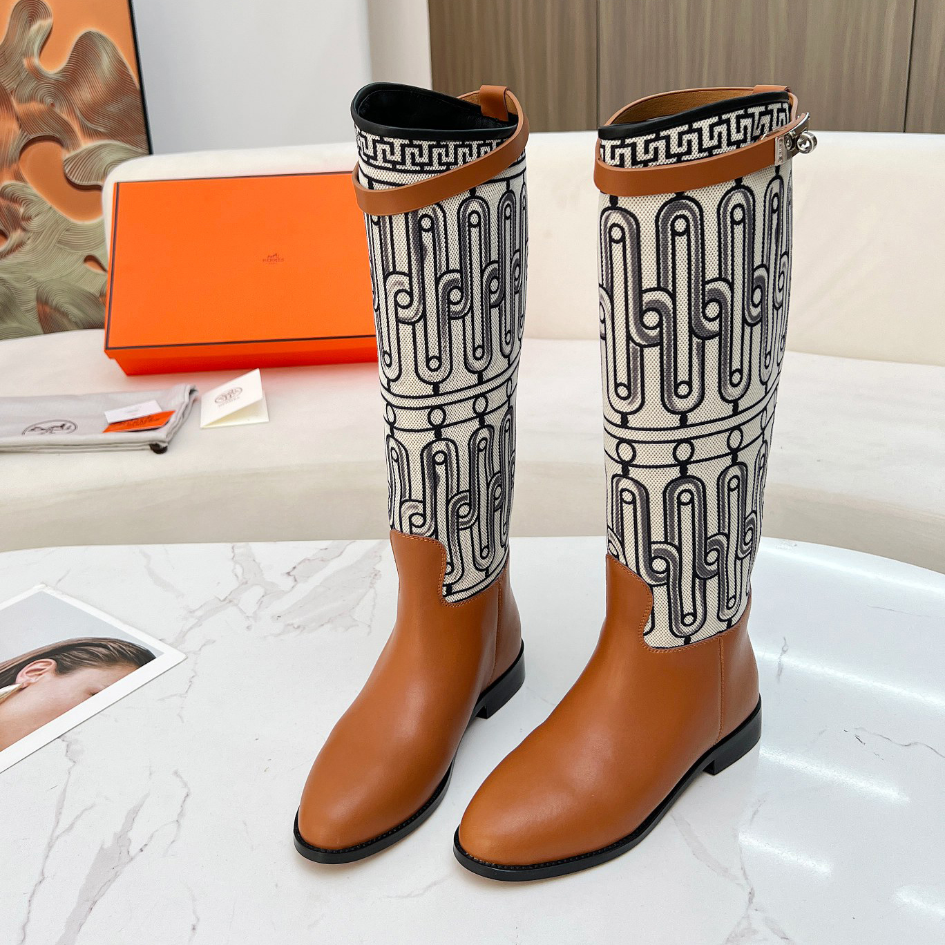 HM Kelly Buckle Knight Boots XX250900810