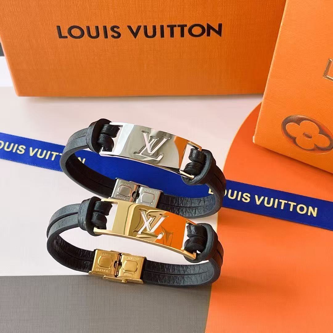 LV Couple’s Black Leather Bracelet YPD25090801