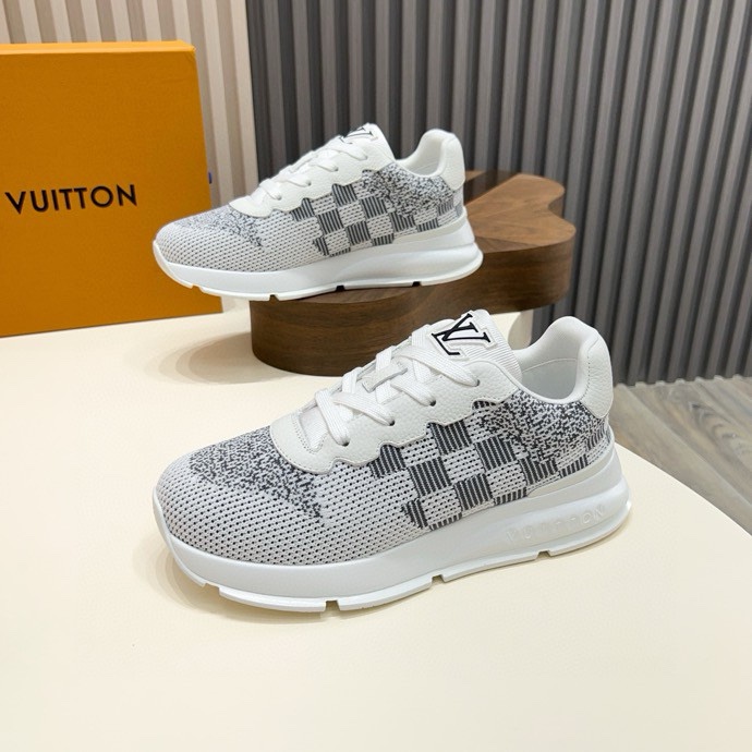 LV Flyknit Checkerboard Pattern Sneakers XX25090845