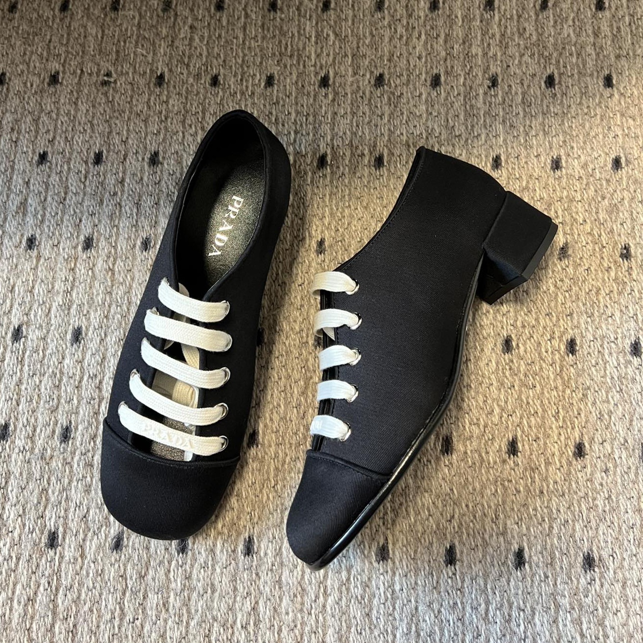 PRA 25New Strappy Hollow Mary Jane Chunky Heel Shoes AM25090906