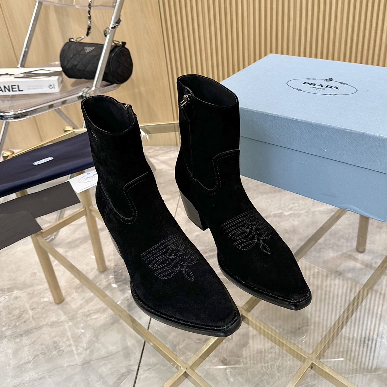 PRA Women's Classic Pointed Toe Ankle Boots AM25090914