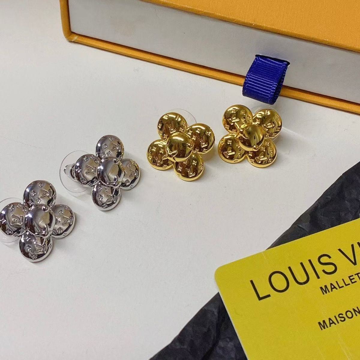 LV Monogram Flower Stud Earrings YPD25090933