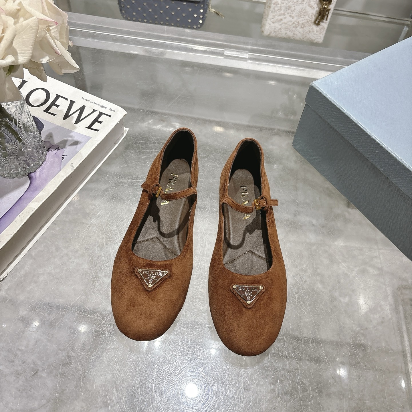 PRA 25New Suede Mary Jane Flats AM25090910