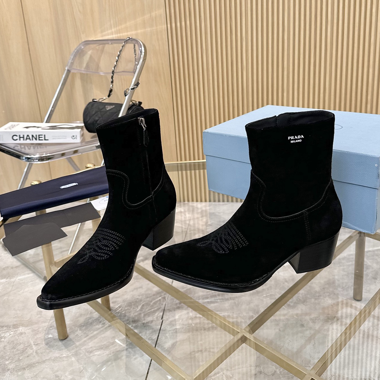 PRA Women's Classic Pointed Toe Ankle Boots AM25090914