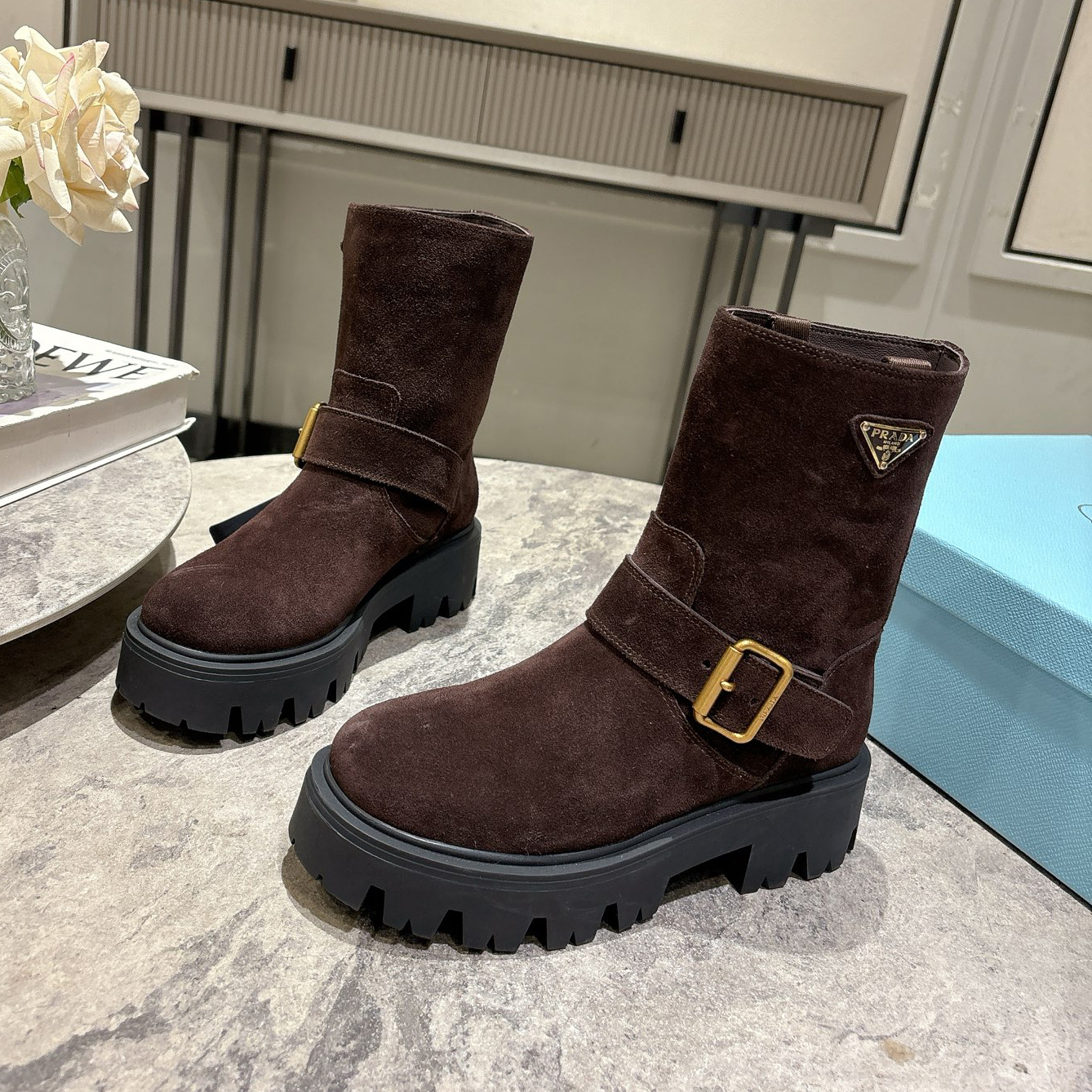 PRA 25New Suede Ankle Boots AM25090922