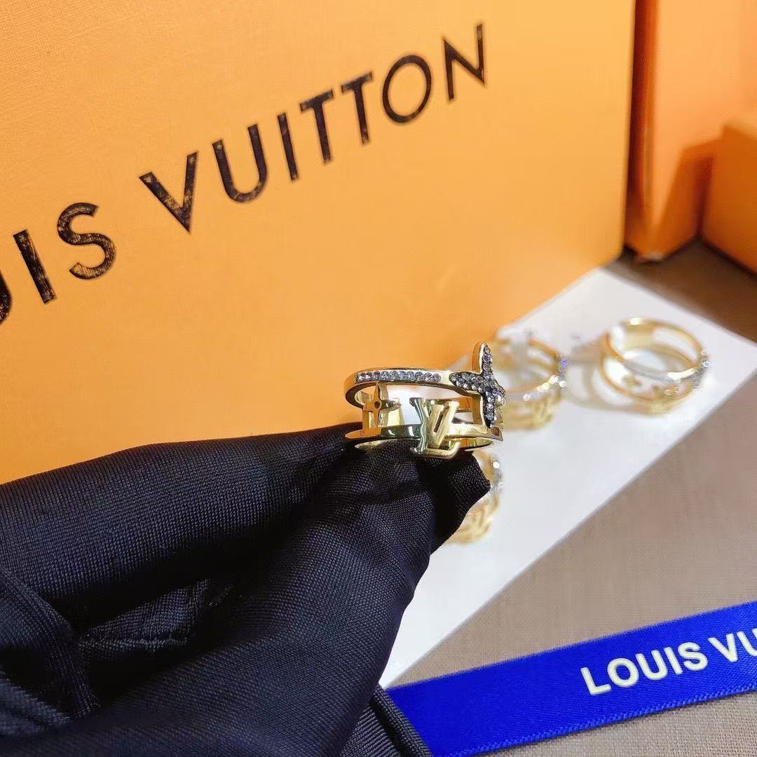 LV Golden Double - Layered Openwork Ring YPD25091029