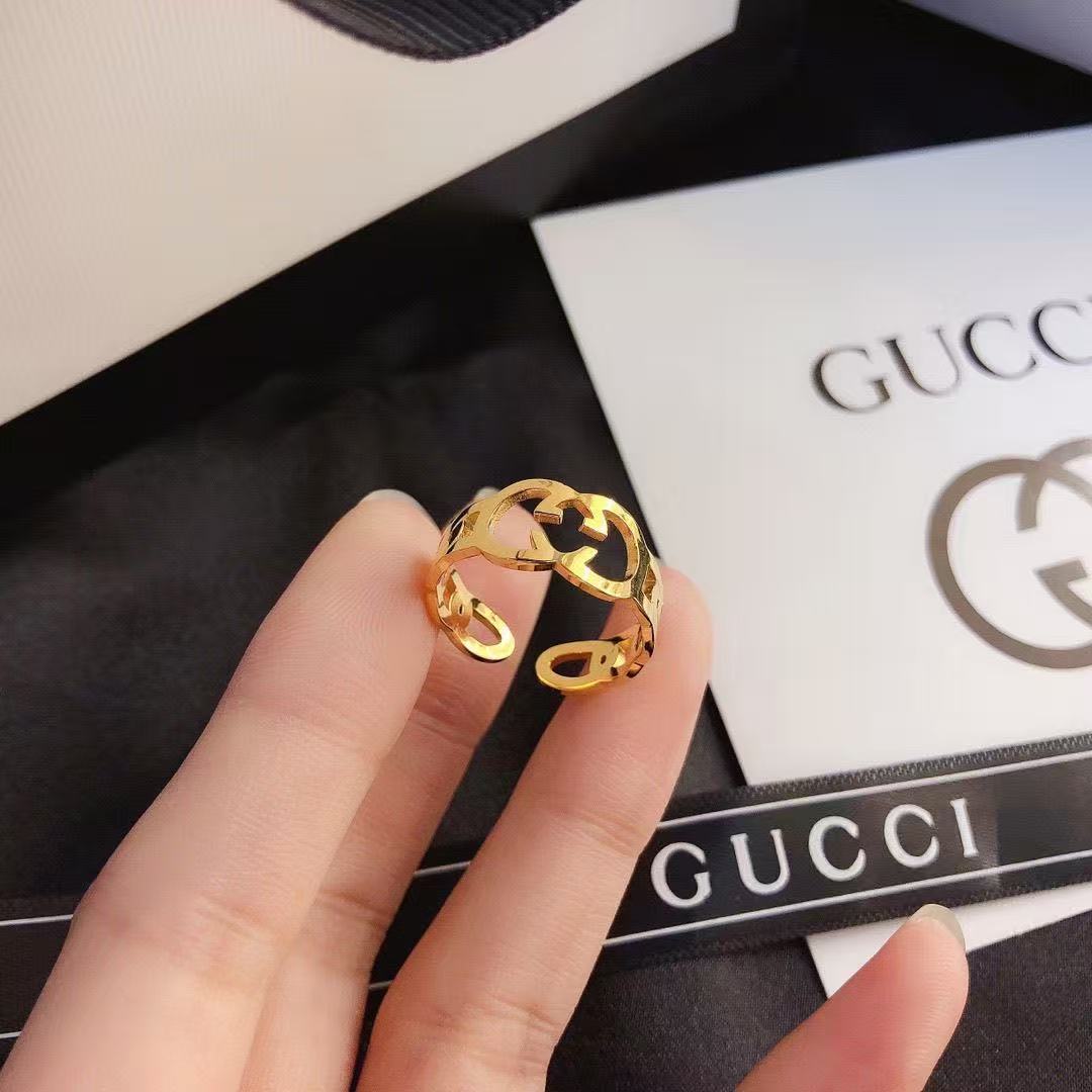 GG Gold Openwork Double G Ring YPD25091012