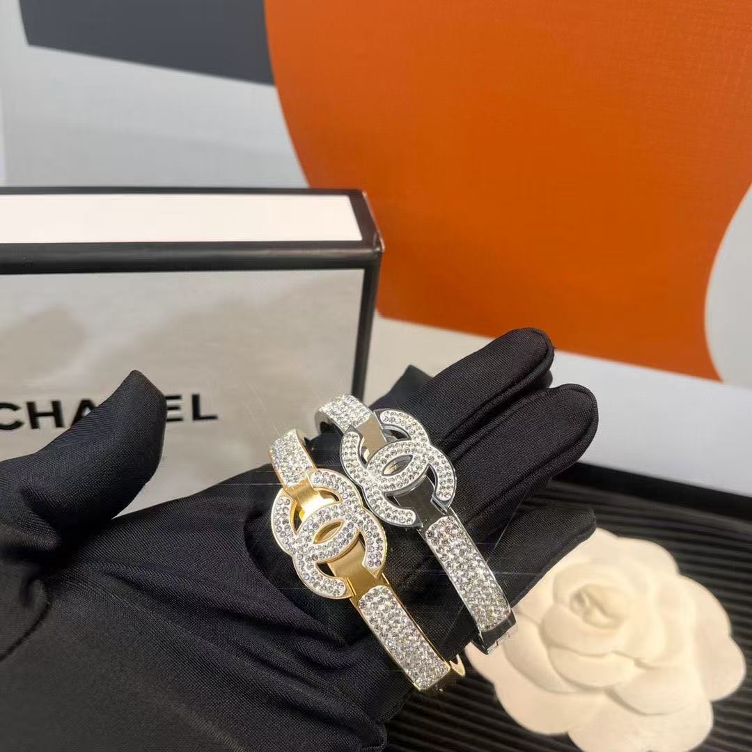 CH Double C crystal - encrusted bracelets YPD25091124