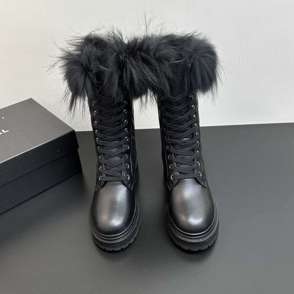 CH 25New Rabbit Fur Ankle Boots AE25091117