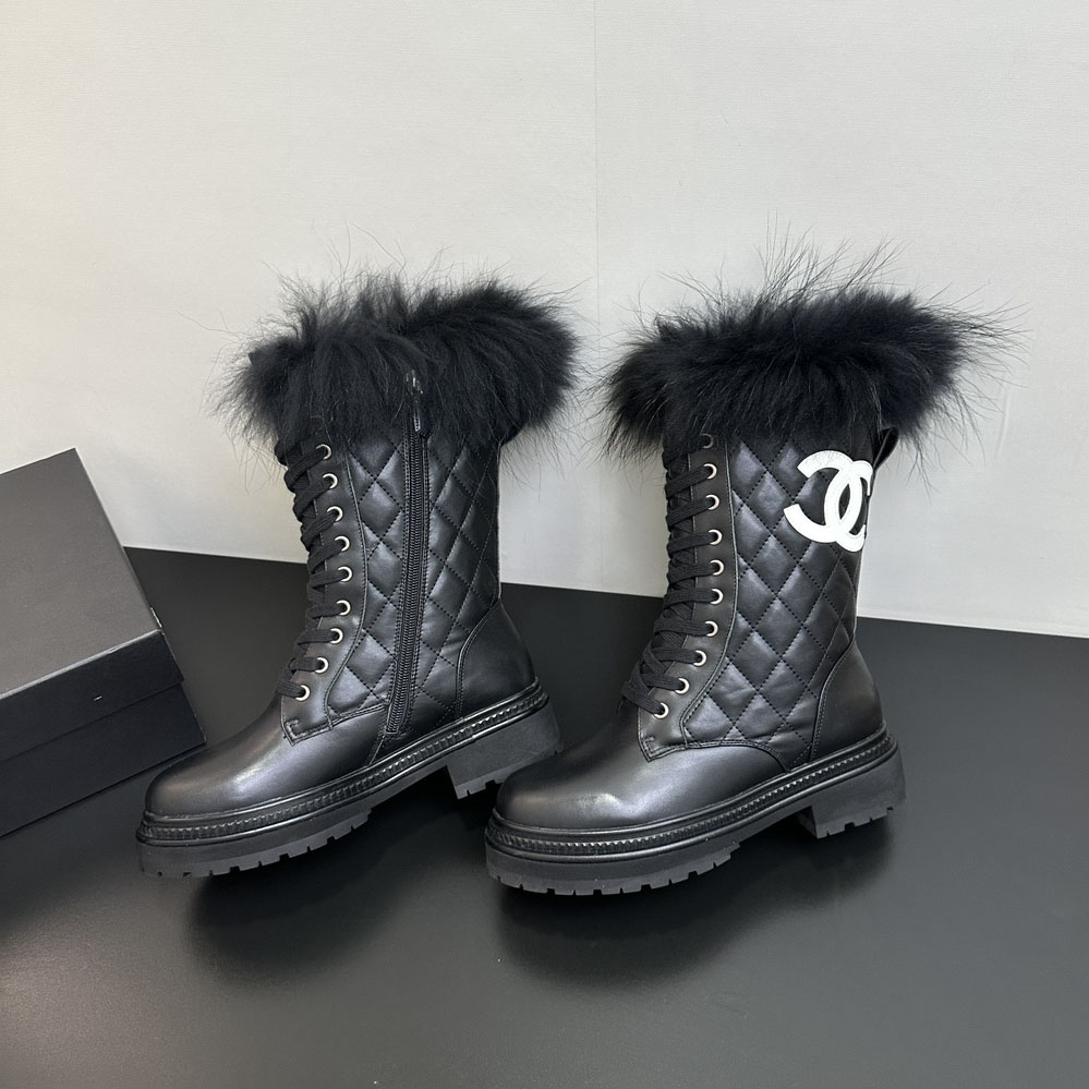 CH 25New Rabbit Fur Ankle Boots AE25091117