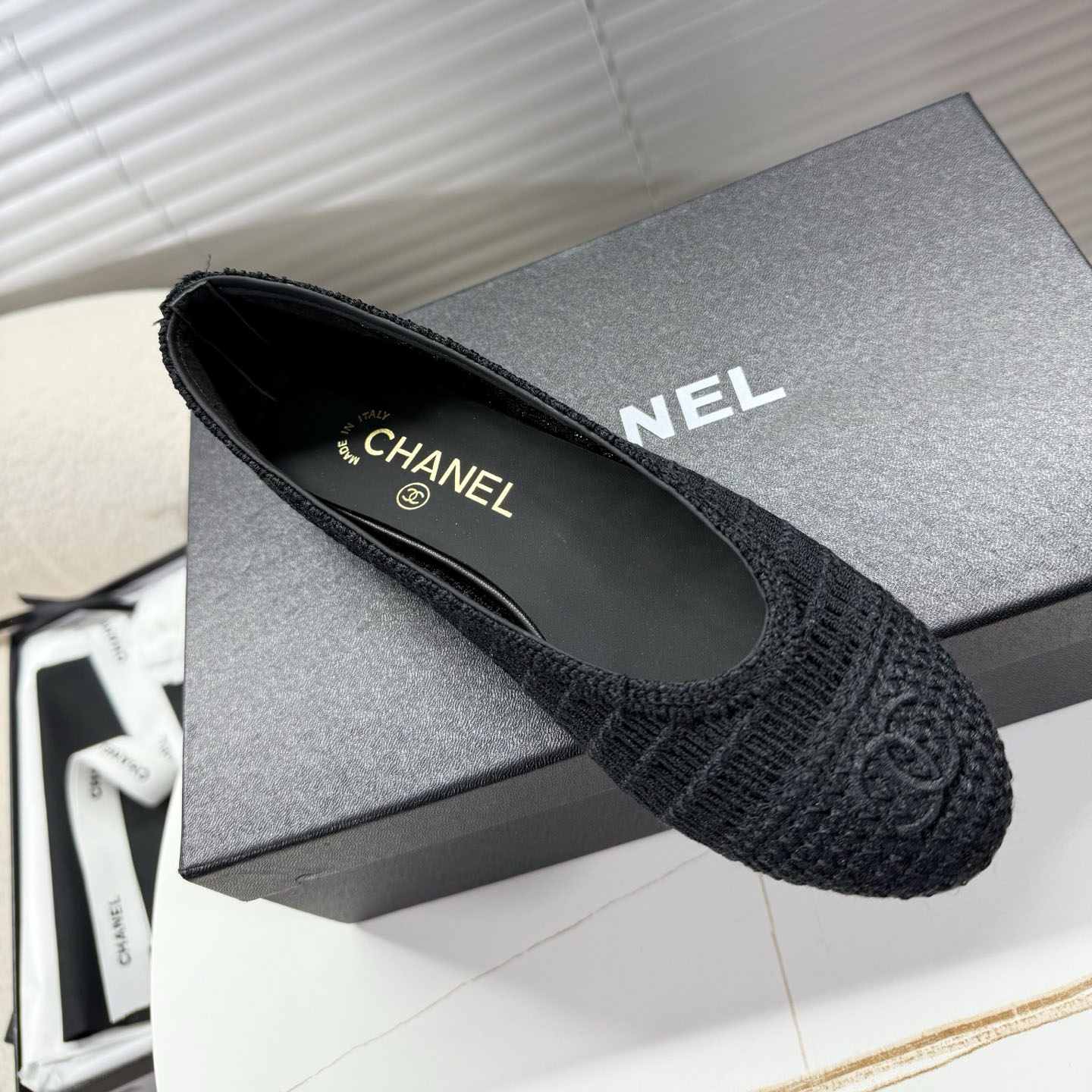 CH Openwork Raffia Loafers VB25091013