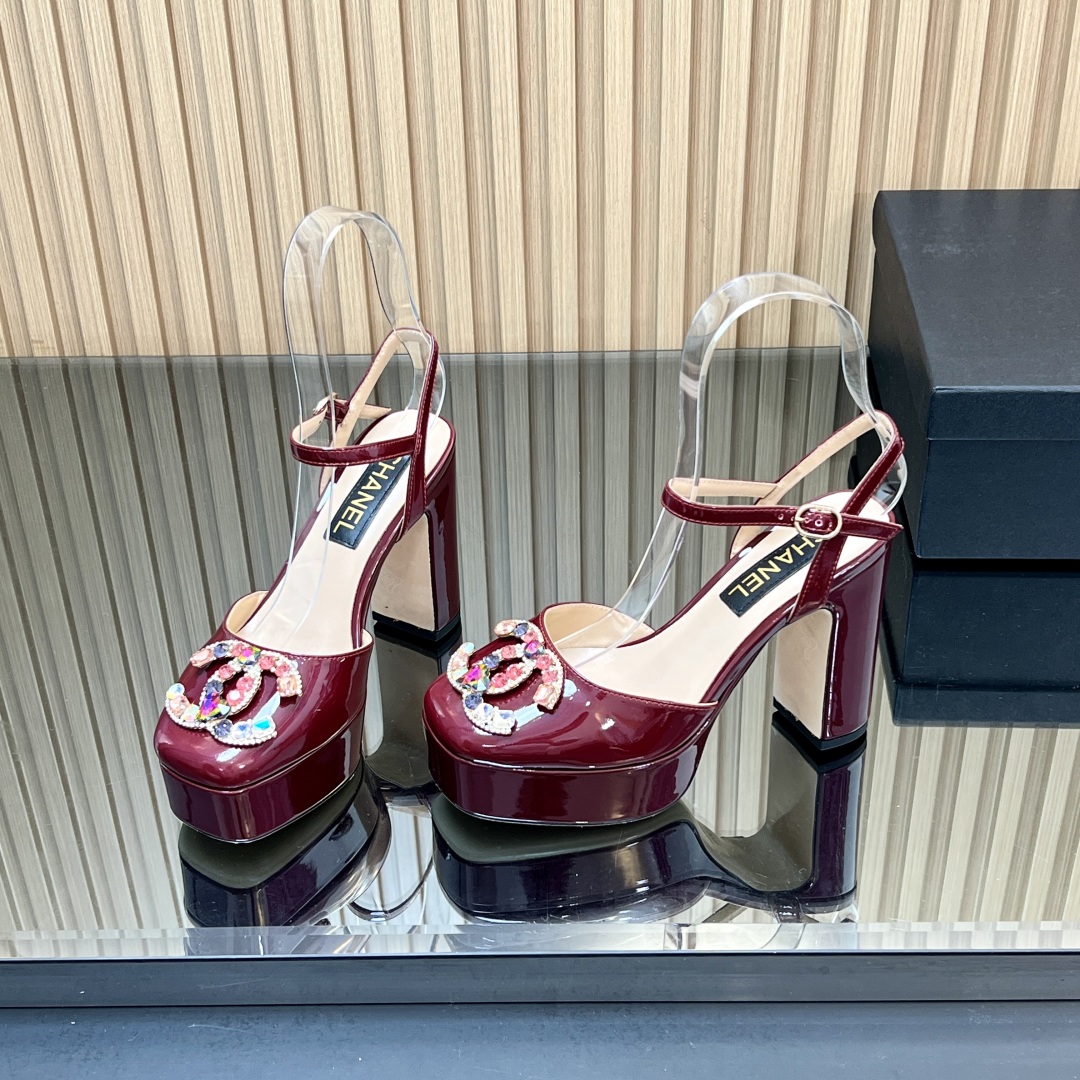 CH Colored Diamond Block Heels AE25091126