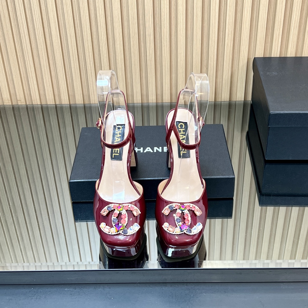 CH Colored Diamond Block Heels AE25091126