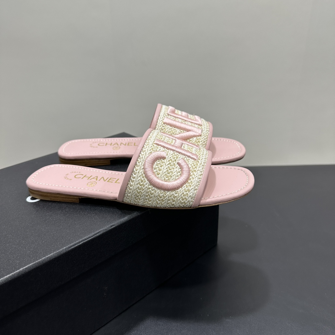 CH Logo Woven Embroidered Slippers AE25091132
