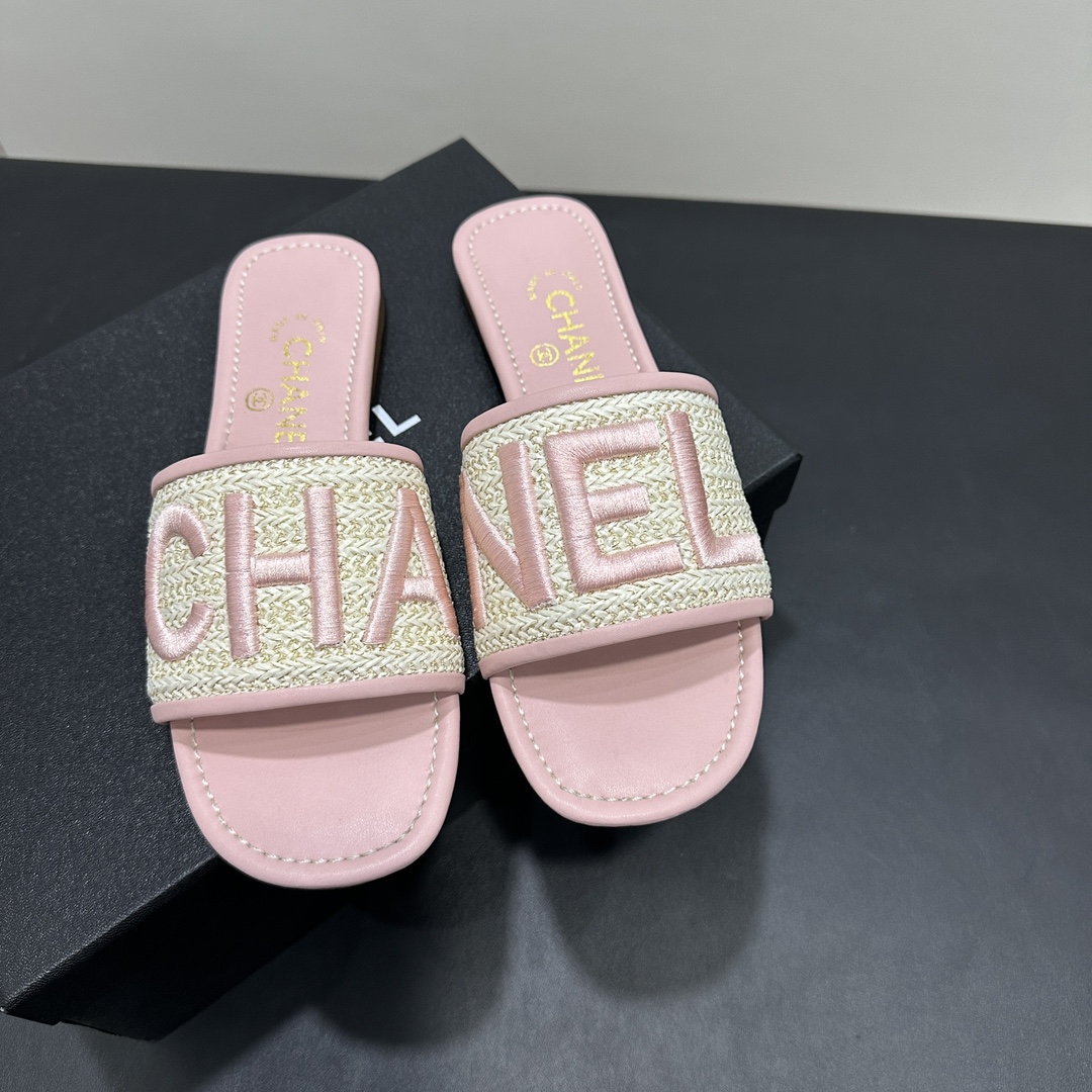 CH Logo Woven Embroidered Slippers AE25091132