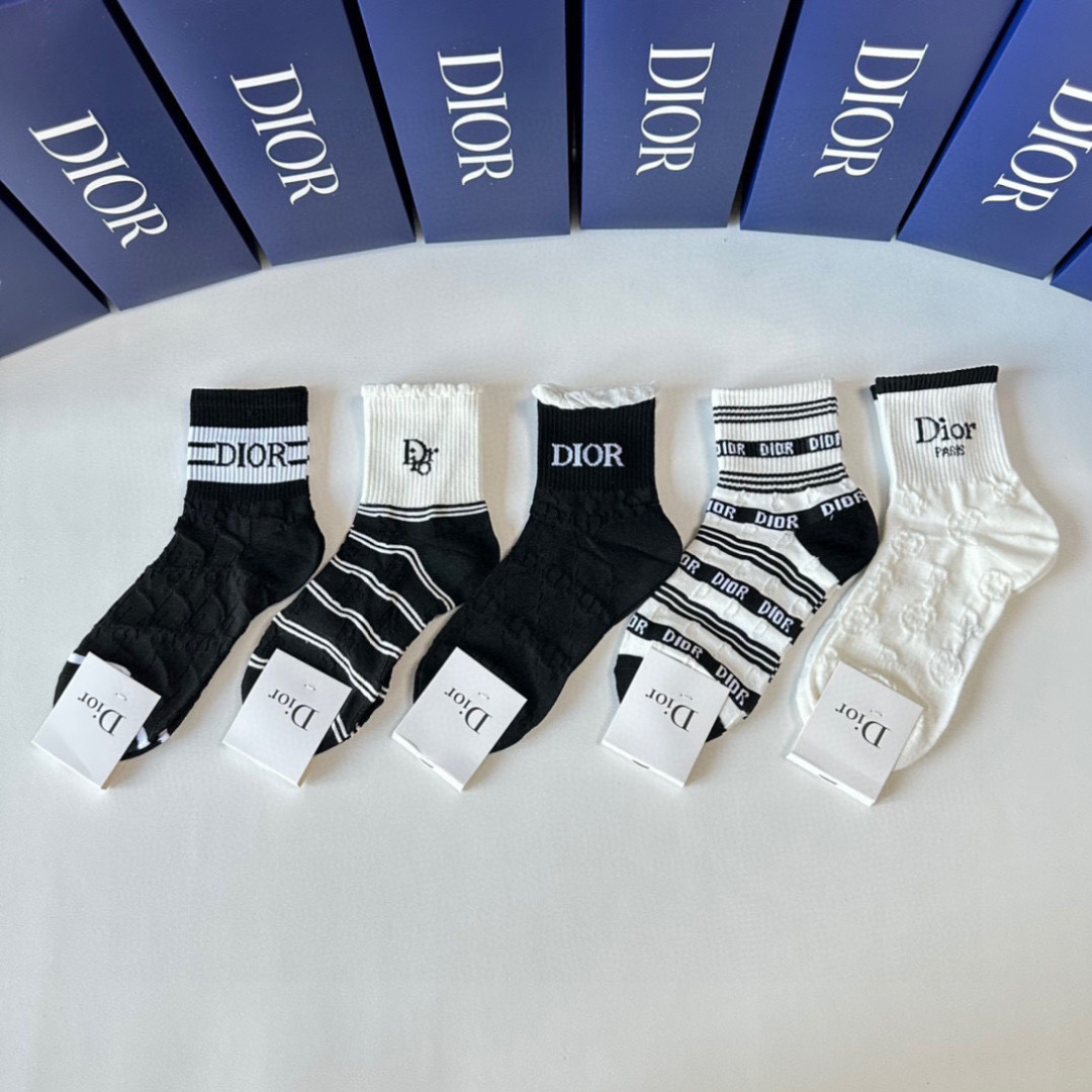 CD  Mid-Calf Socks Set YV25091344
