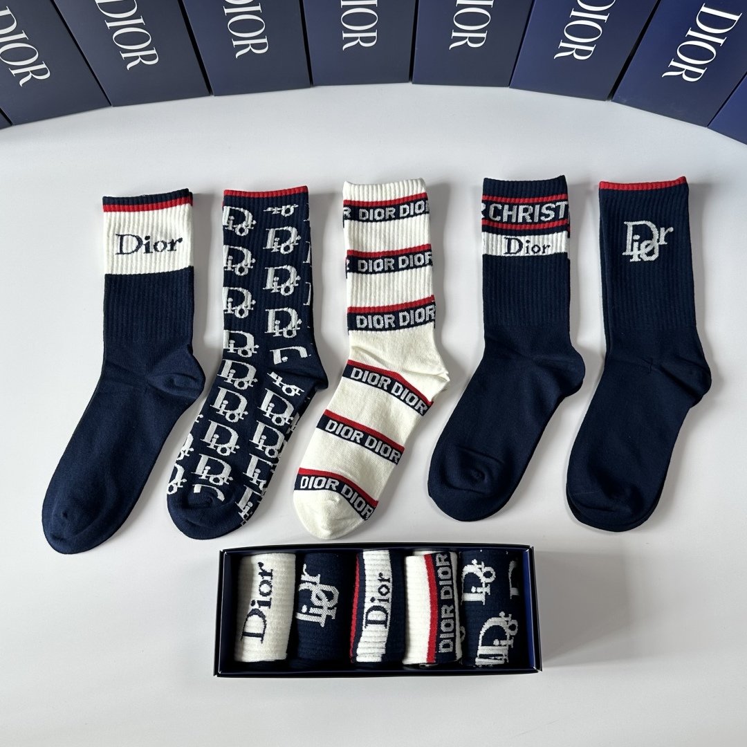 CD Mid-Calf Socks Set YV25091345